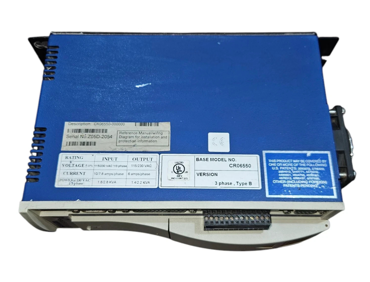 KOLLMORGEN SERVOSTAR CD CR06550 SERVO DRIVE CR06550-000000