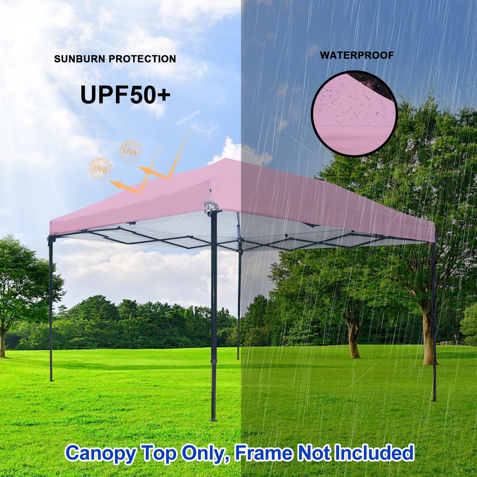 Joramoy 1010 Canopy Replacement Top Only Waterproof Pop Up Canopy Tent Top