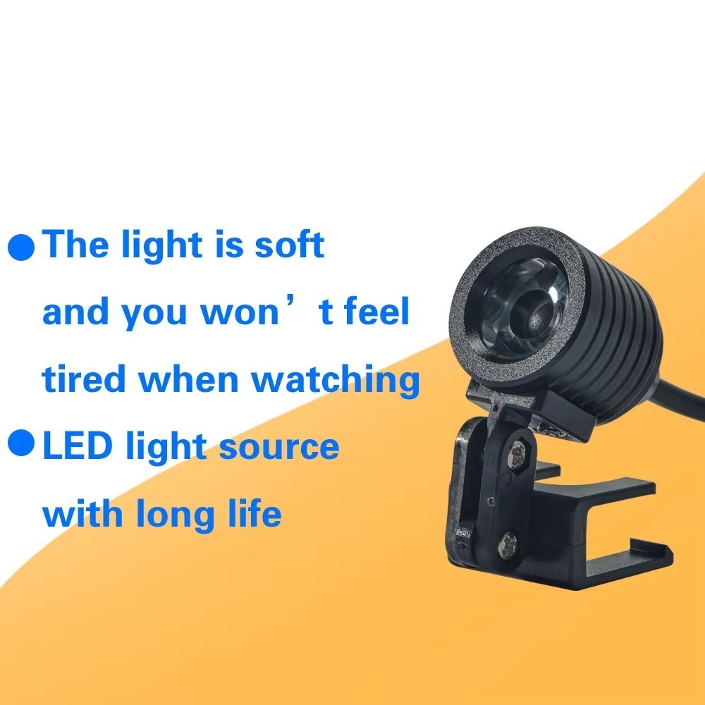 Dental 3.5X Loupe Magnifier Headlight Wireless Head Light LED 2 Batteries