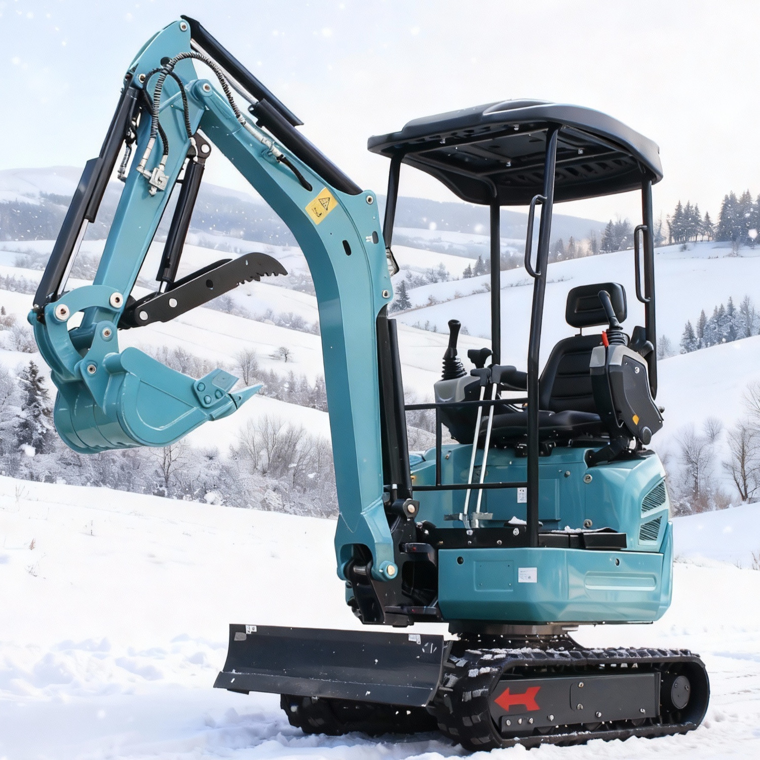 FREE SHIP 2.5Ton Mini Excavator KUBOTA D902 Diesel Side Swing Expand Track Pilot