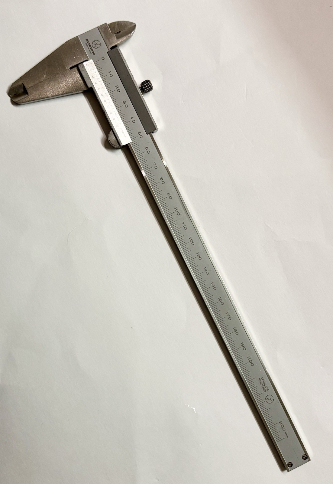 Mitutoyo 200mm Vernier Caliper 0.05mm Stainless Hardened Made in Japan Tested