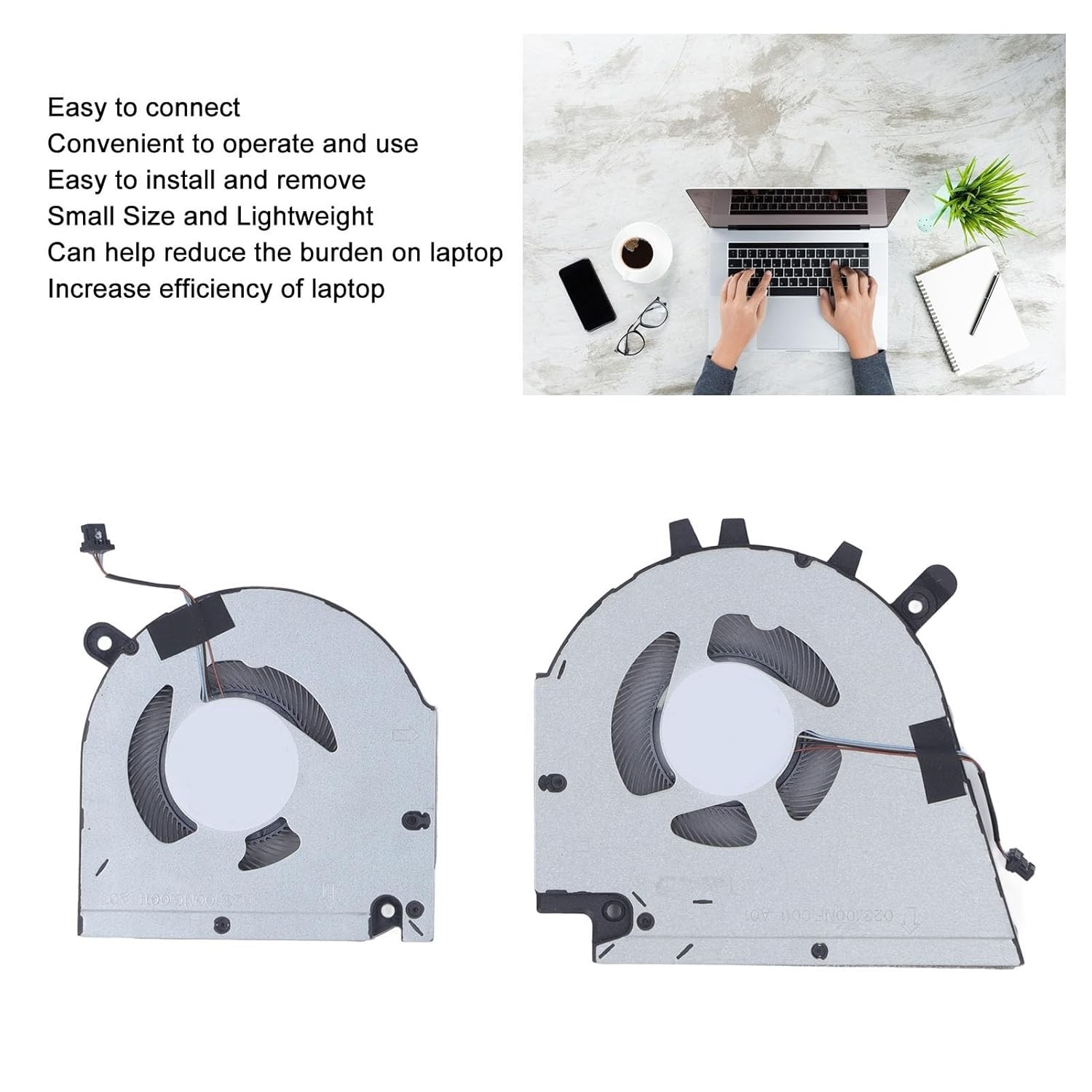 Laptop Cooling Fan for Dell Vostro 15 7510 16 7610 Laptop, CPU GPU Cooling Fan