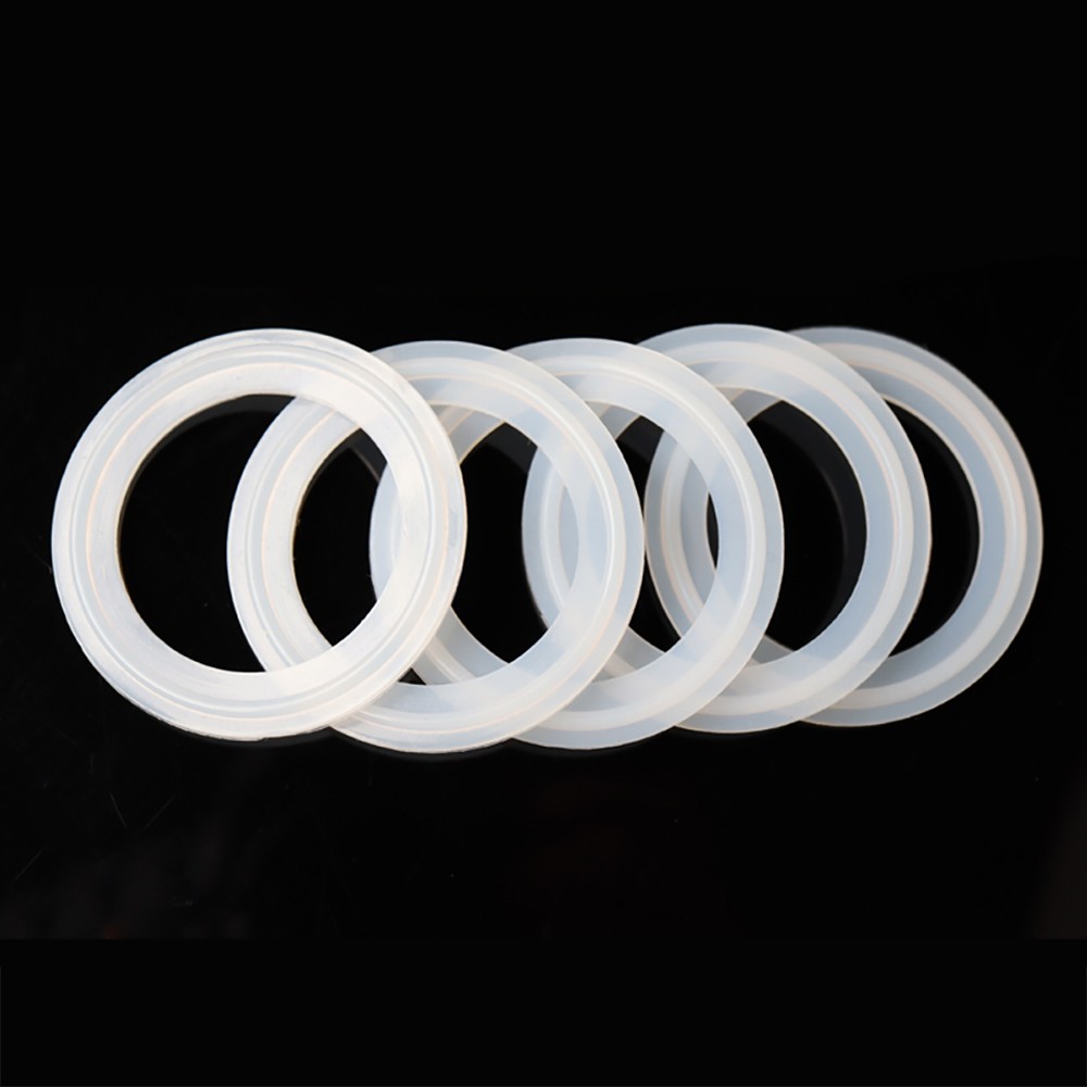 Silicone / PTFE Sanitary Clamp Gasket ID 15-197mm Tri Clamp Ferrule Pipe Fitting