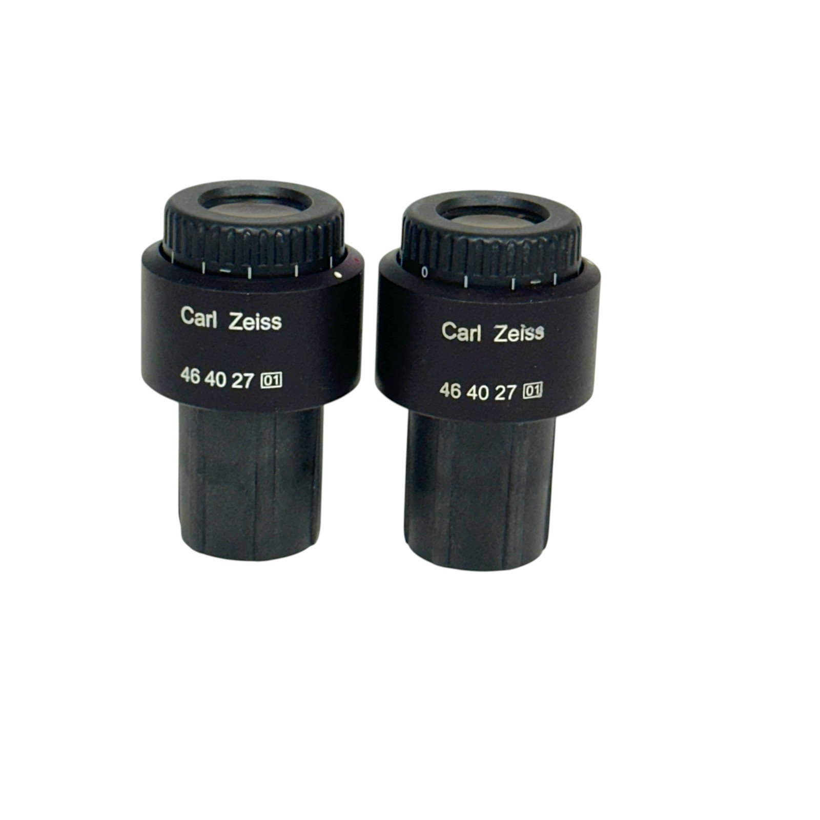 Pair of Carl Zeiss KF 10x/18 Microscope Eyepiece Lens 46 40 27 Made in Germany