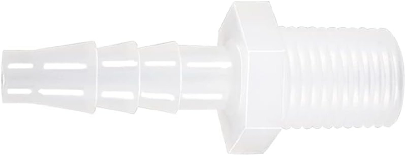 Plastic Hose Barb Fitting, 1/2″ Barb X 3/8 NPT Male Thread Adapter Connector …