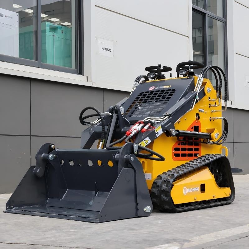 Mini Skid Steer Loader 24HP 4-in-1 Bucket 3-Stage Pump Hydraulic System 2026 New