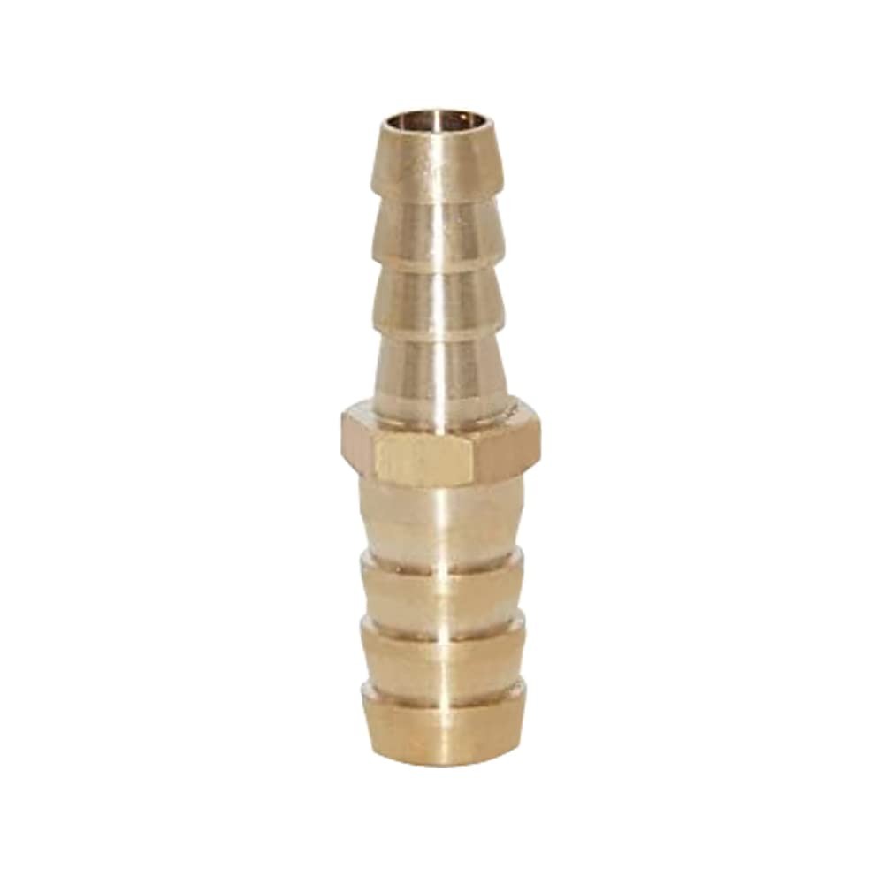 Joywayus 3/8″ to 1/2″ Reducer ID Hose Barb Splicer, Hex 3/8″x1/2″, Brass