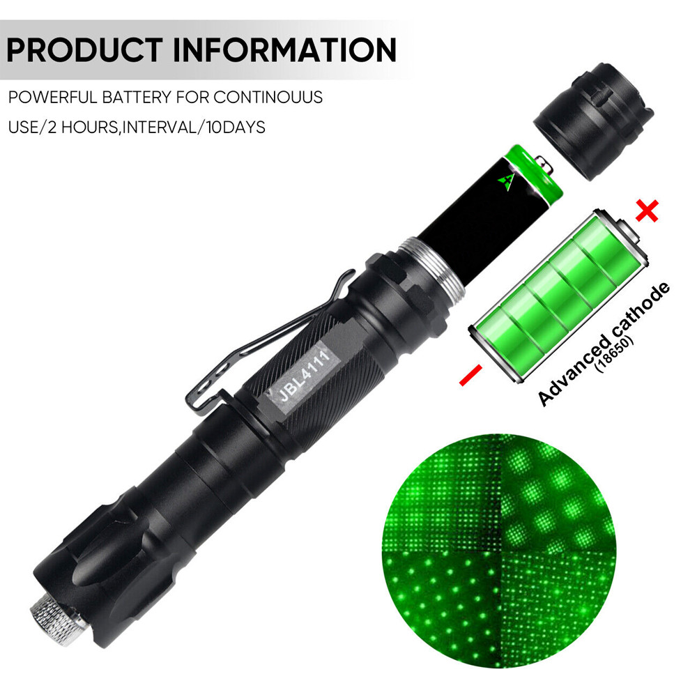6000Miles Green Laser Pointer Star Visible Beam Light 2mw Rechargeable Lazer Pen