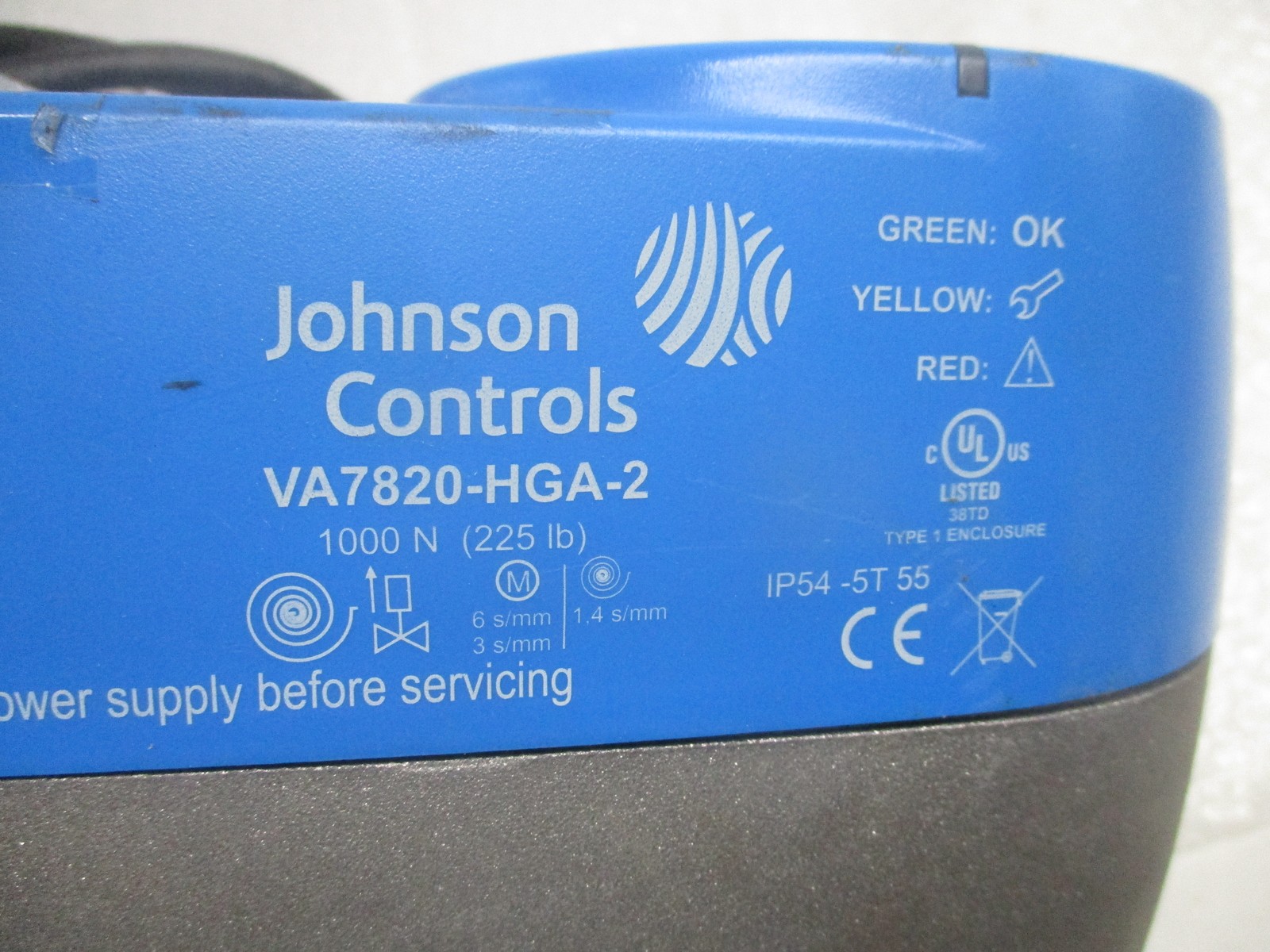 JOHNSON CONTROLS VA7820-HGA-2 VALVE ACTUATOR NSNP