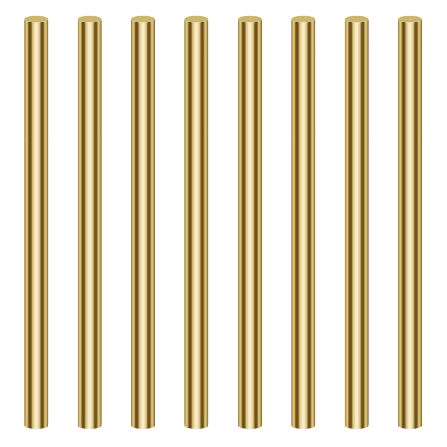 8 Pieces 6.0mm Brass Round Rods, Brass Solid Round Rod Lathe Bar Stock, 6.0mm…