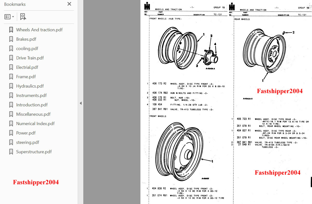 International IH Cub LoBoy Lo-Boy 154 184 185 Tractor Service Repair Manual CD