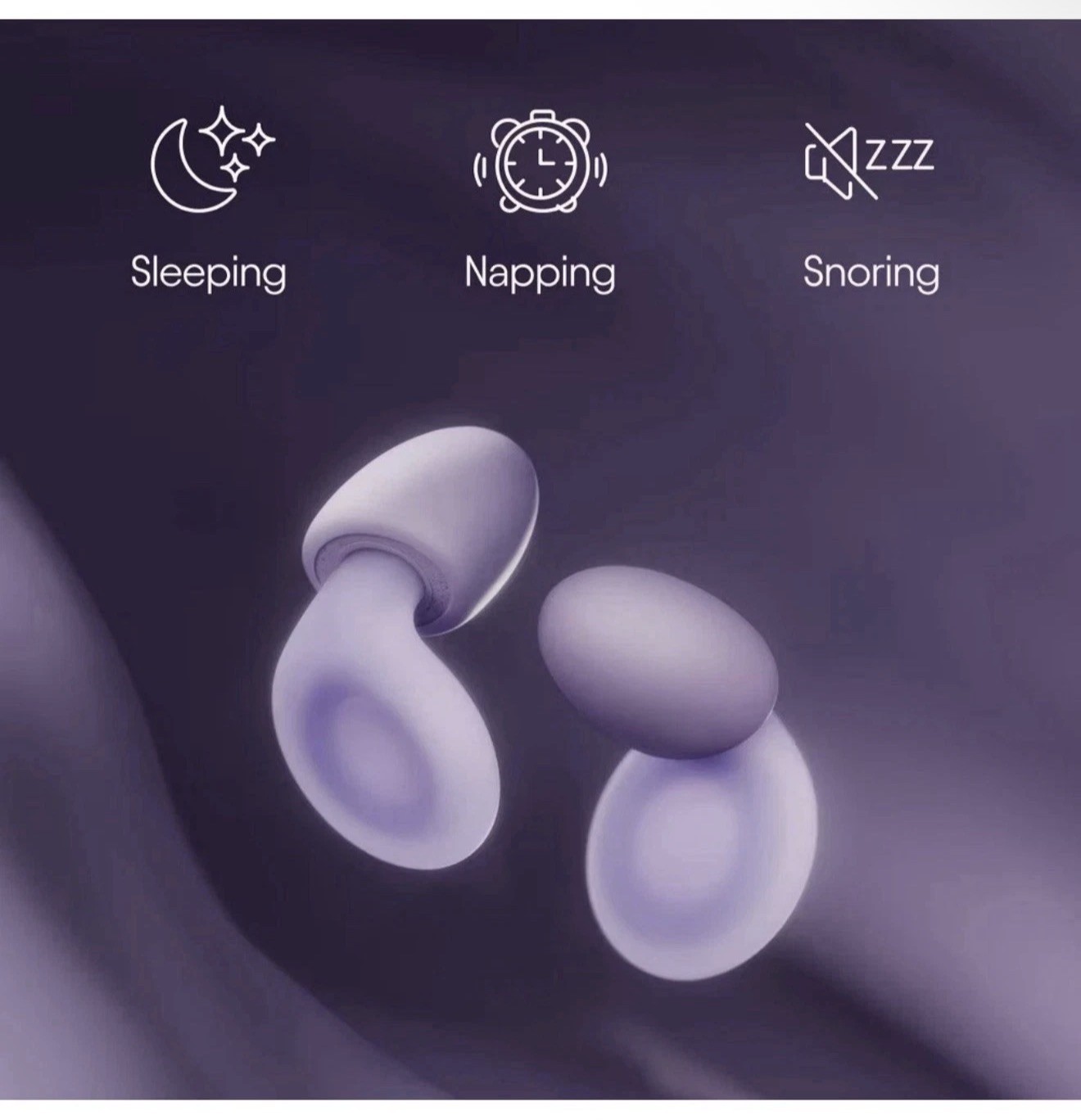 Loop Dream Earplugs for Deep Sleep, Napping and Snoring – Lilac