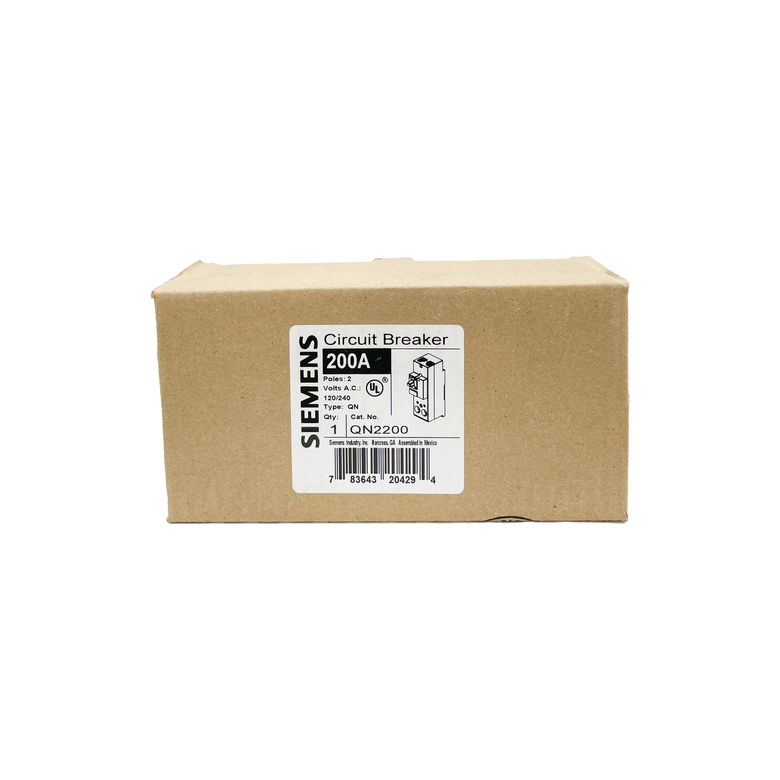 NIB – Siemens – QN2200 – Molded Case Circuit Breaker – 200A, 1-Phase, 240V