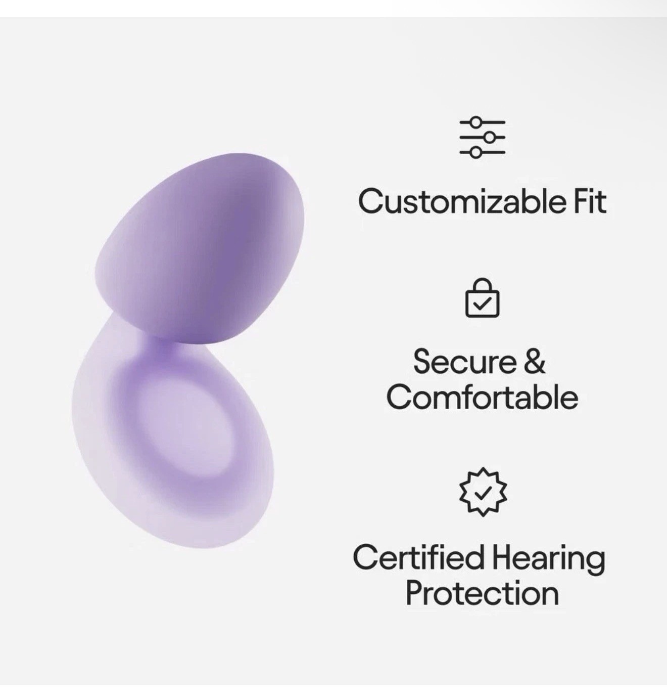 Loop Dream Earplugs for Deep Sleep, Napping and Snoring – Lilac