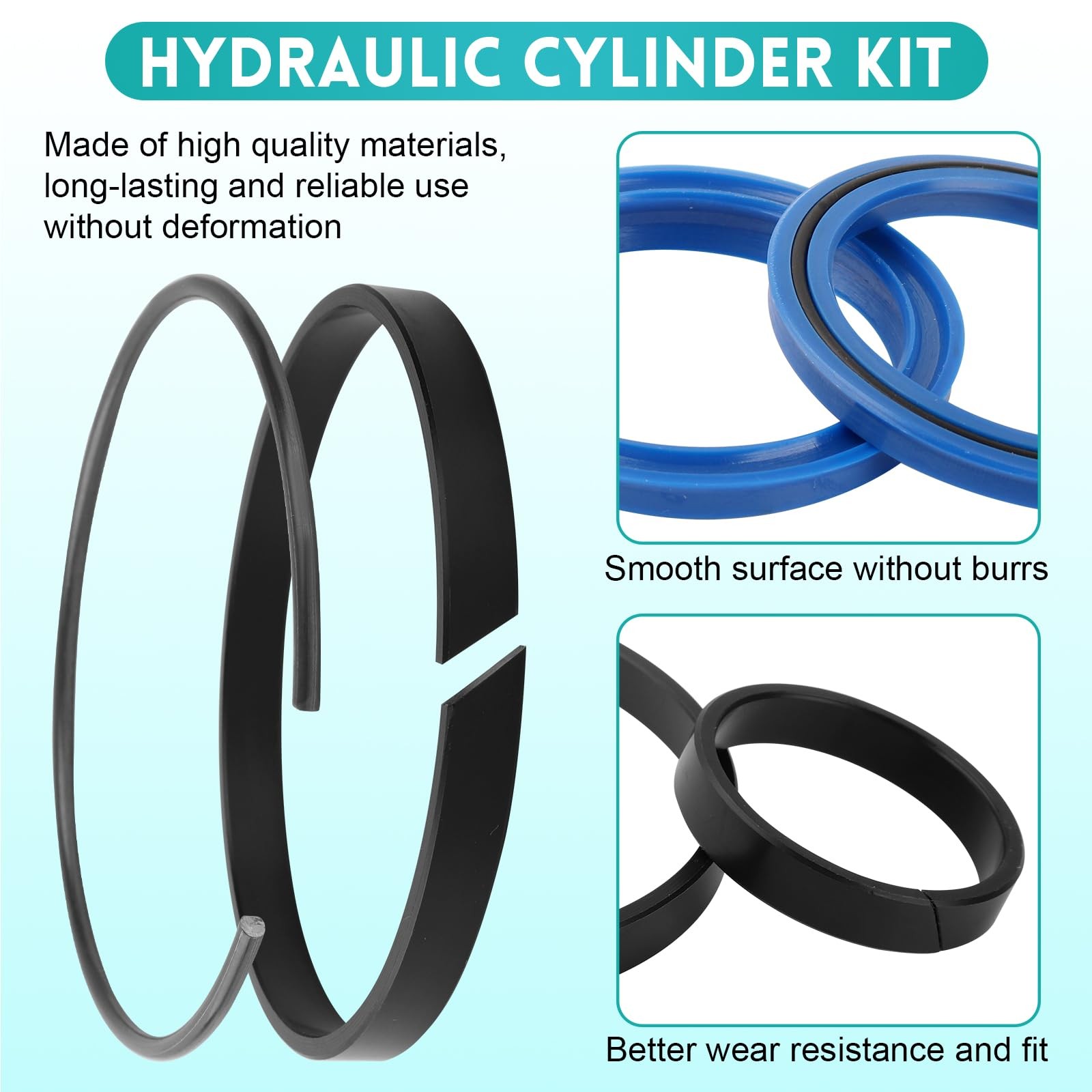 Hydraulic Cylinder Seal Kit for 4″ Bore x 1.75″ Rod Fits 22-Ton Splitter