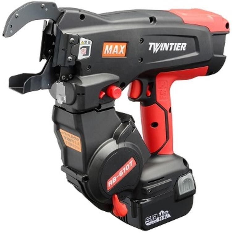 MAX RB-610T-B2C TwinTier Cordless Rebar Tie Wire Machine Batteries 100V only