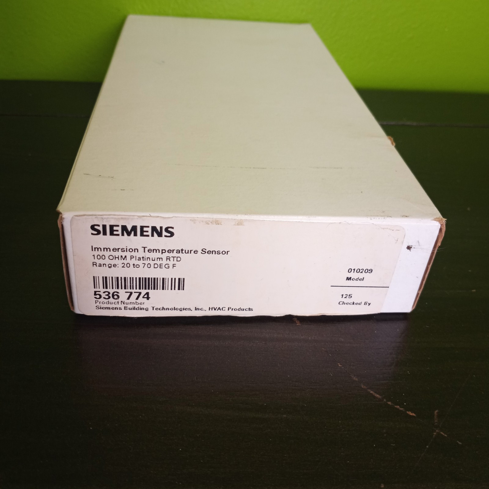 Siemens P/N 536-774 Immersion Temperature Sensor