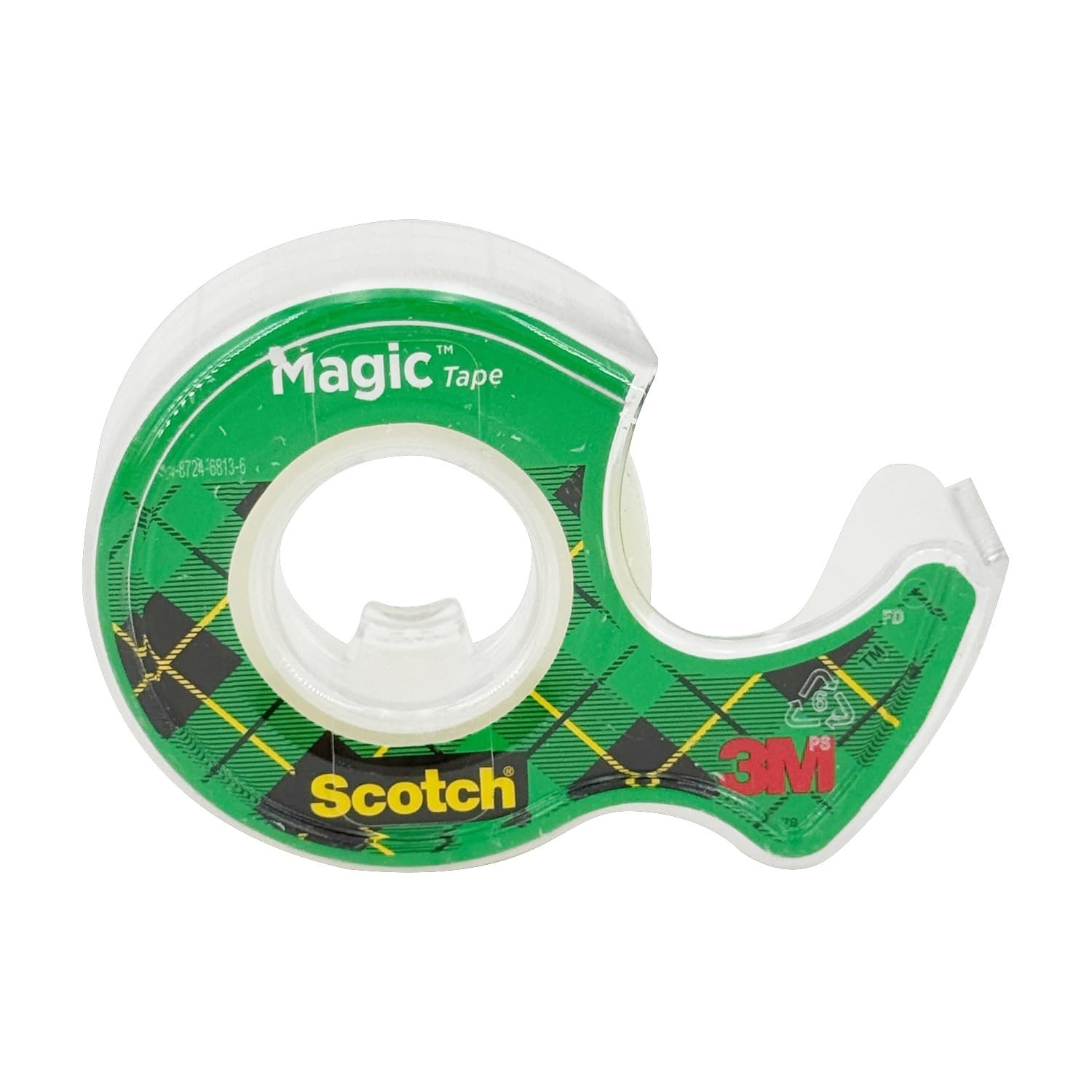 Scotch Magic Tape With Dispensers Transparent 0.75in X 350in Rolls – Lot of 12