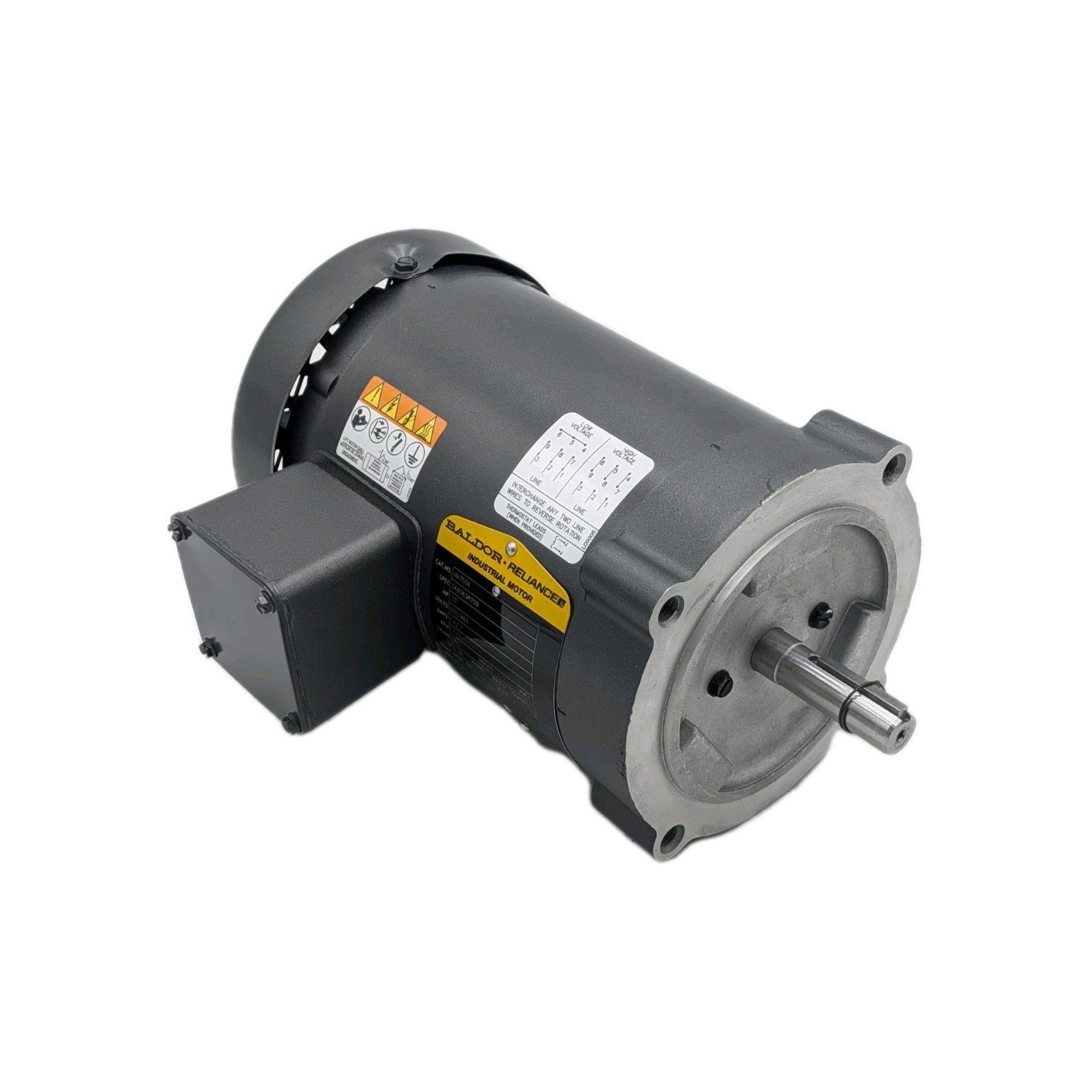 Baldor VM3534 AC Motor 1725 rpm 230/460V 1/3hp 3-Phase 56c C-Face TEFC