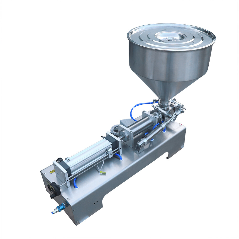 100-1000ml Paste Liquid Piston Filler Heating Filling Machine Single Nozzle 110V