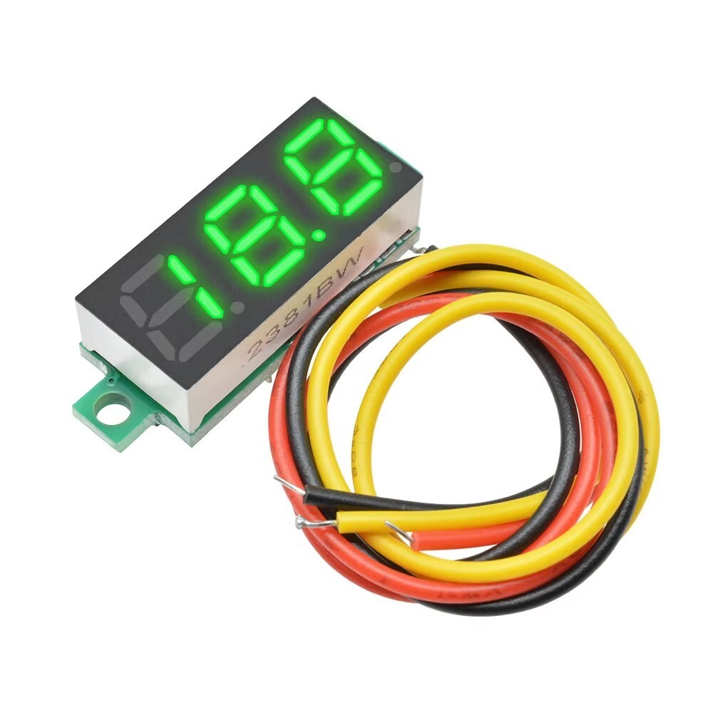 10PCS 0.28″ Mini DC 0-100V Voltage Tester Gauge Meter Digital LED Voltmeter
