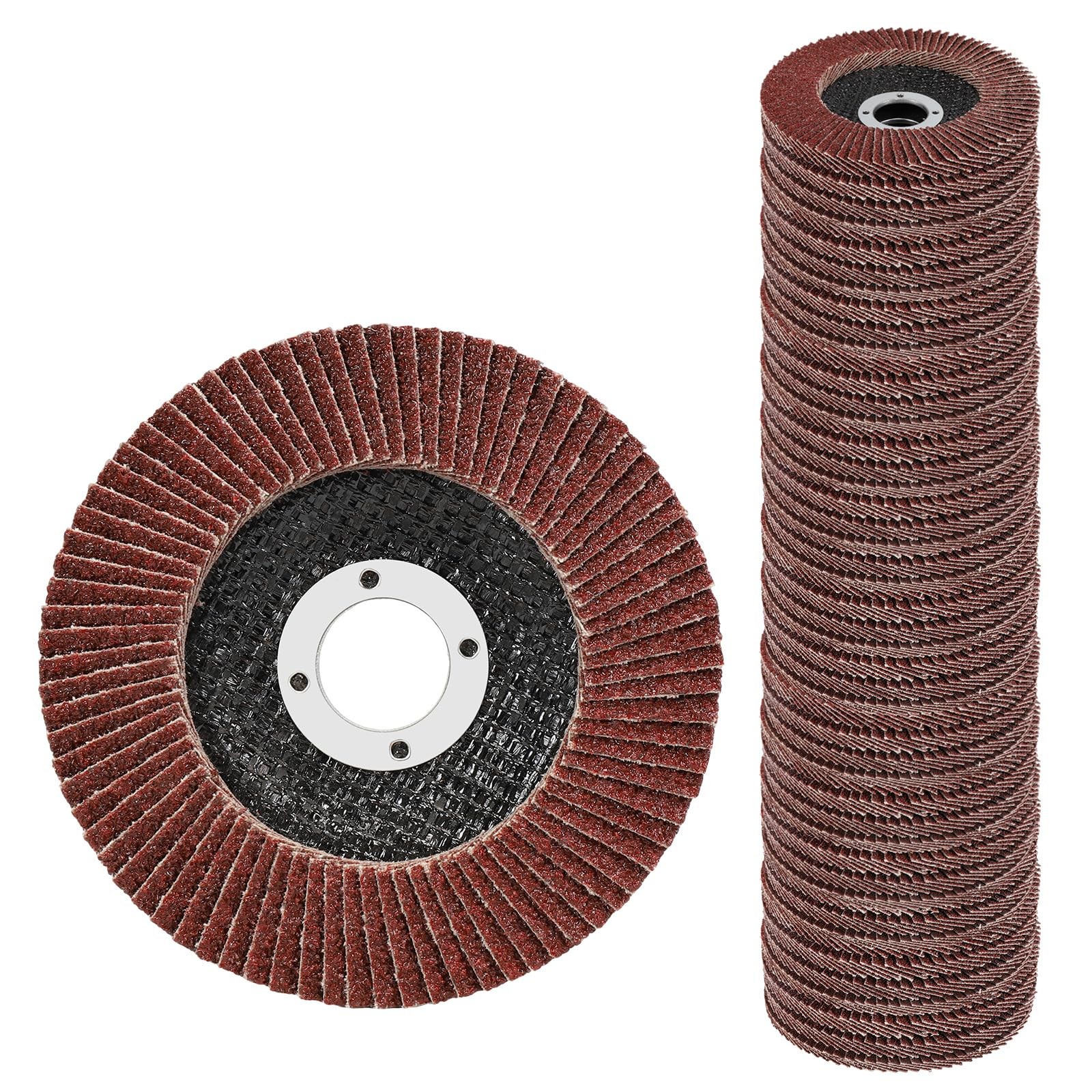 4.5 Inch Flap Discs 40 PCS – Assorted Grit 40 60 80 120 Aluminum Oxide…