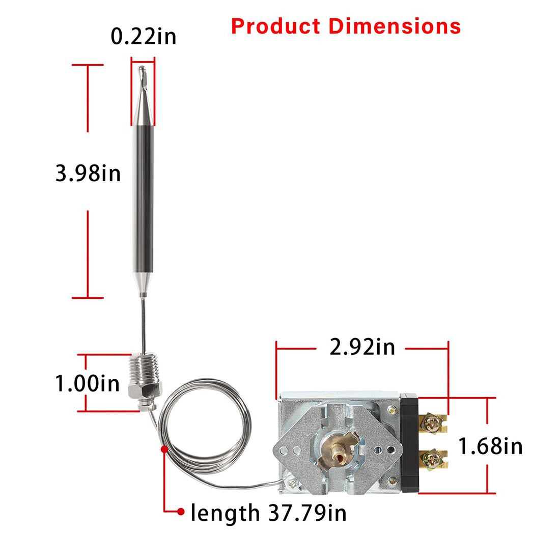 60125401 Fryer Thermostat for Pitco Commercial Fryer Thermostat Imperial 1175