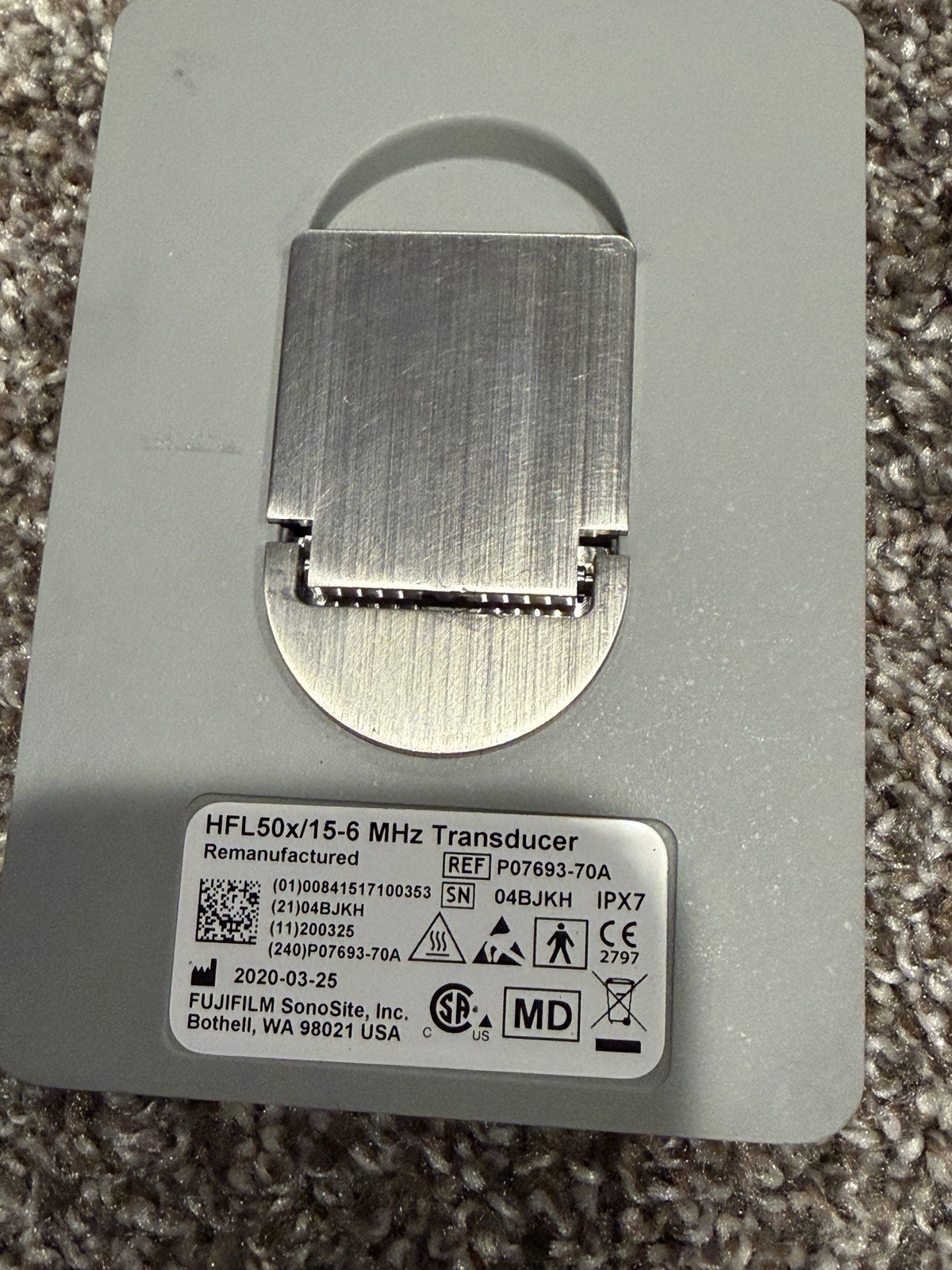 2020 Fujifilm SonoSite HFL50x 15–6 MHz P07693-70A – WARRANTY