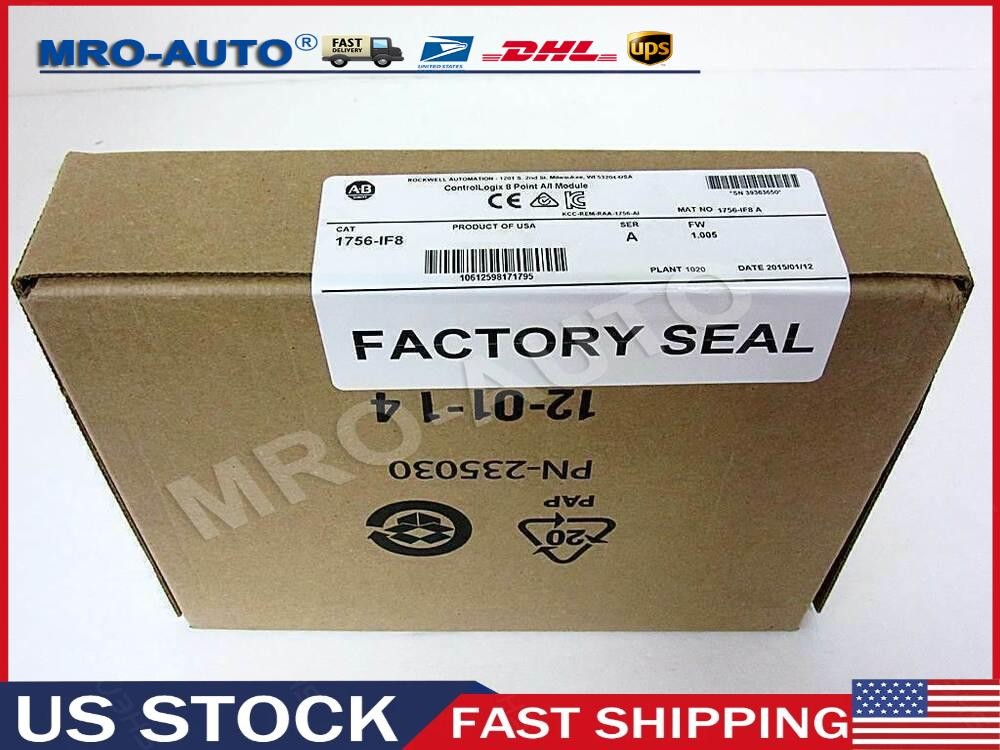 New Sealed Allen Bradley 1756-IF8 ControlLogix 8 Point A/I Module 1756IF8 Ser A