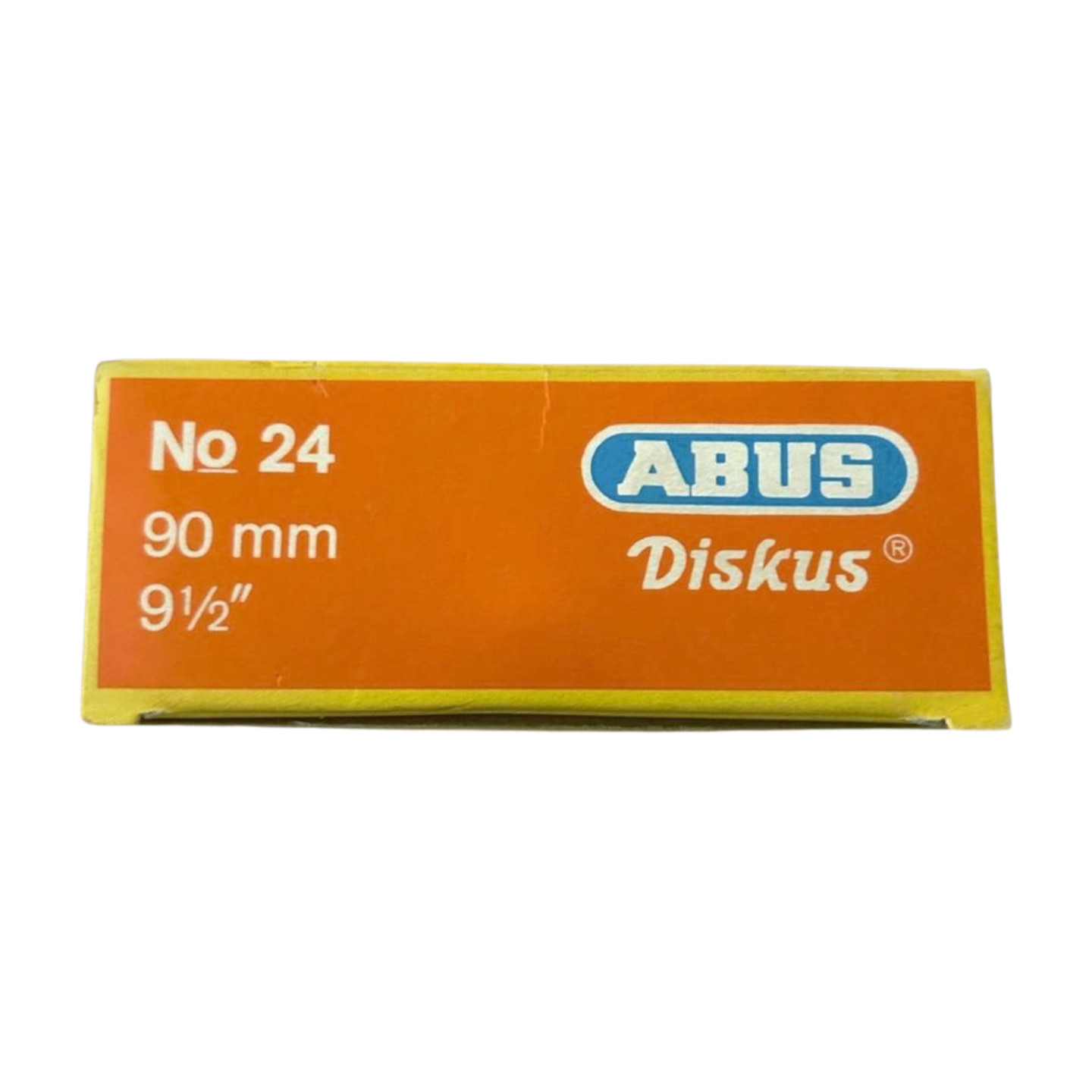 Vintage ABUS 24/90 Diskus disk padlock KD, indoor and outdoor use