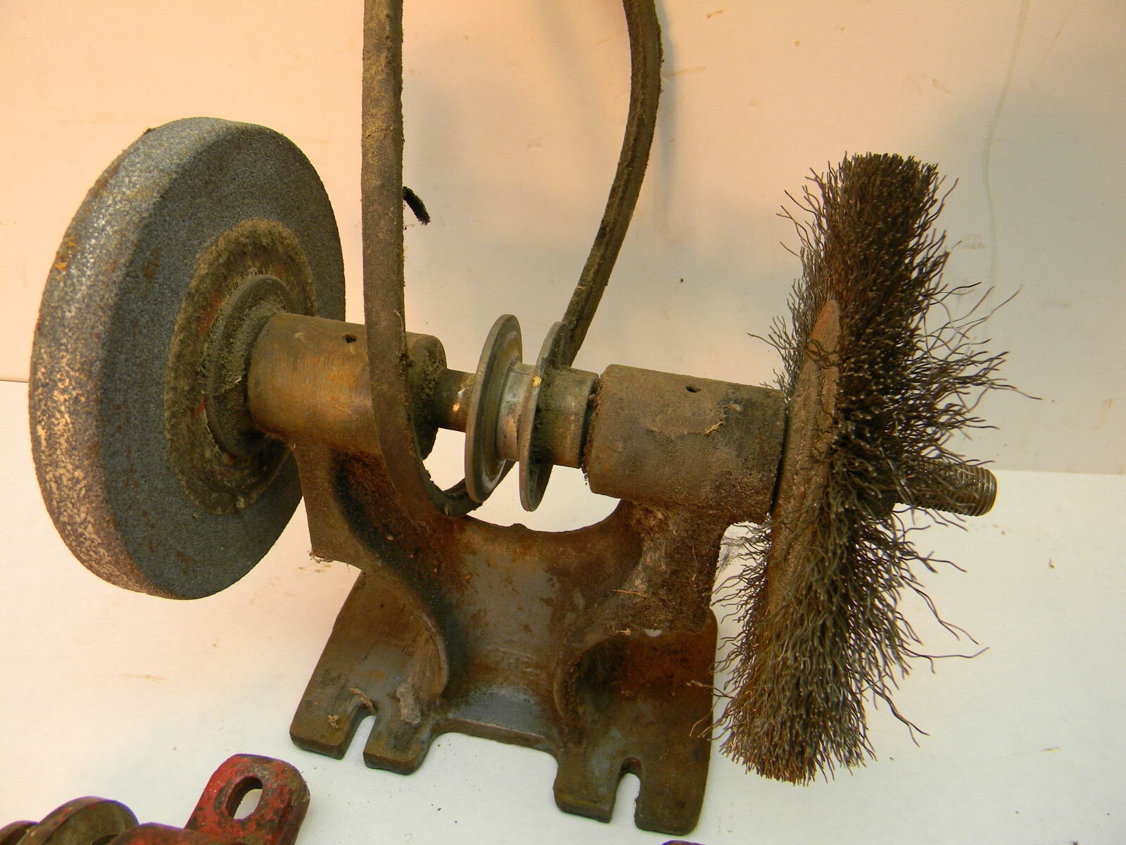 3 Belt driven Bench Arbors.; Machinist, mechanic, shop