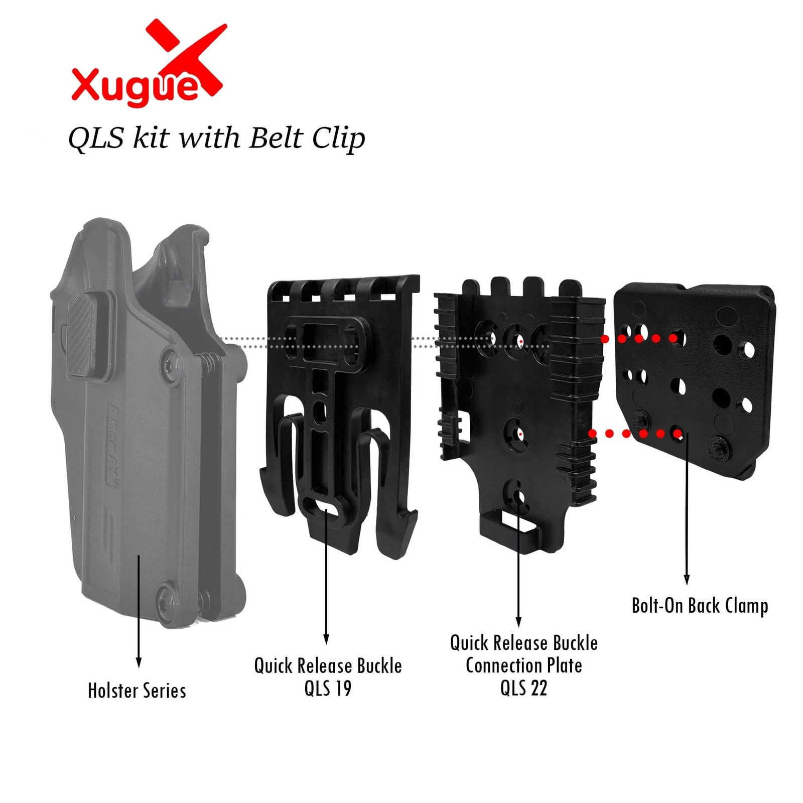 Qls Quick Locking System Kit with 19 Locking Fork and 22 Receiver Plate