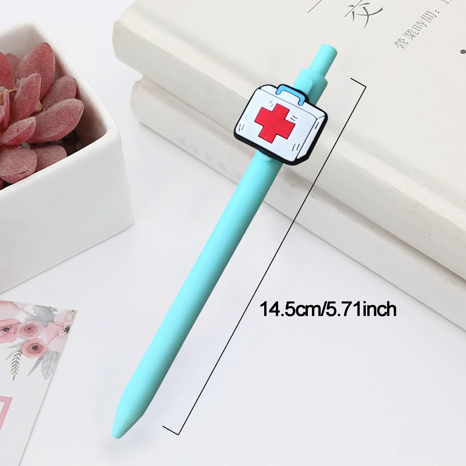LSLSHY Cute Nurse Pens Funny 1 Count (Pack of 6), Multicolor