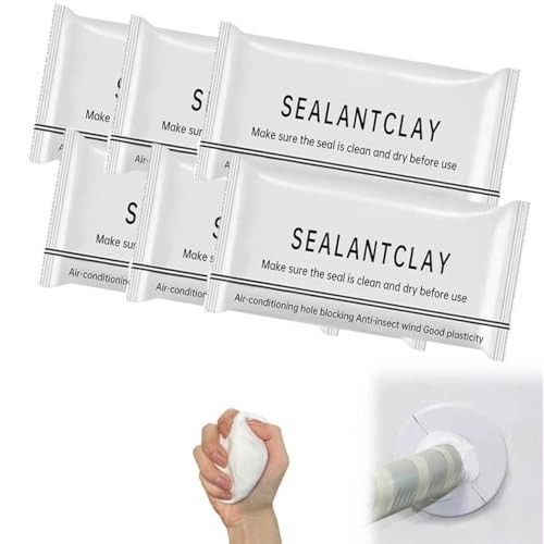 2026 Upgraded Moldable Sealant Clay, Faster Drying 6Pack Sealant Mastic, Qui…