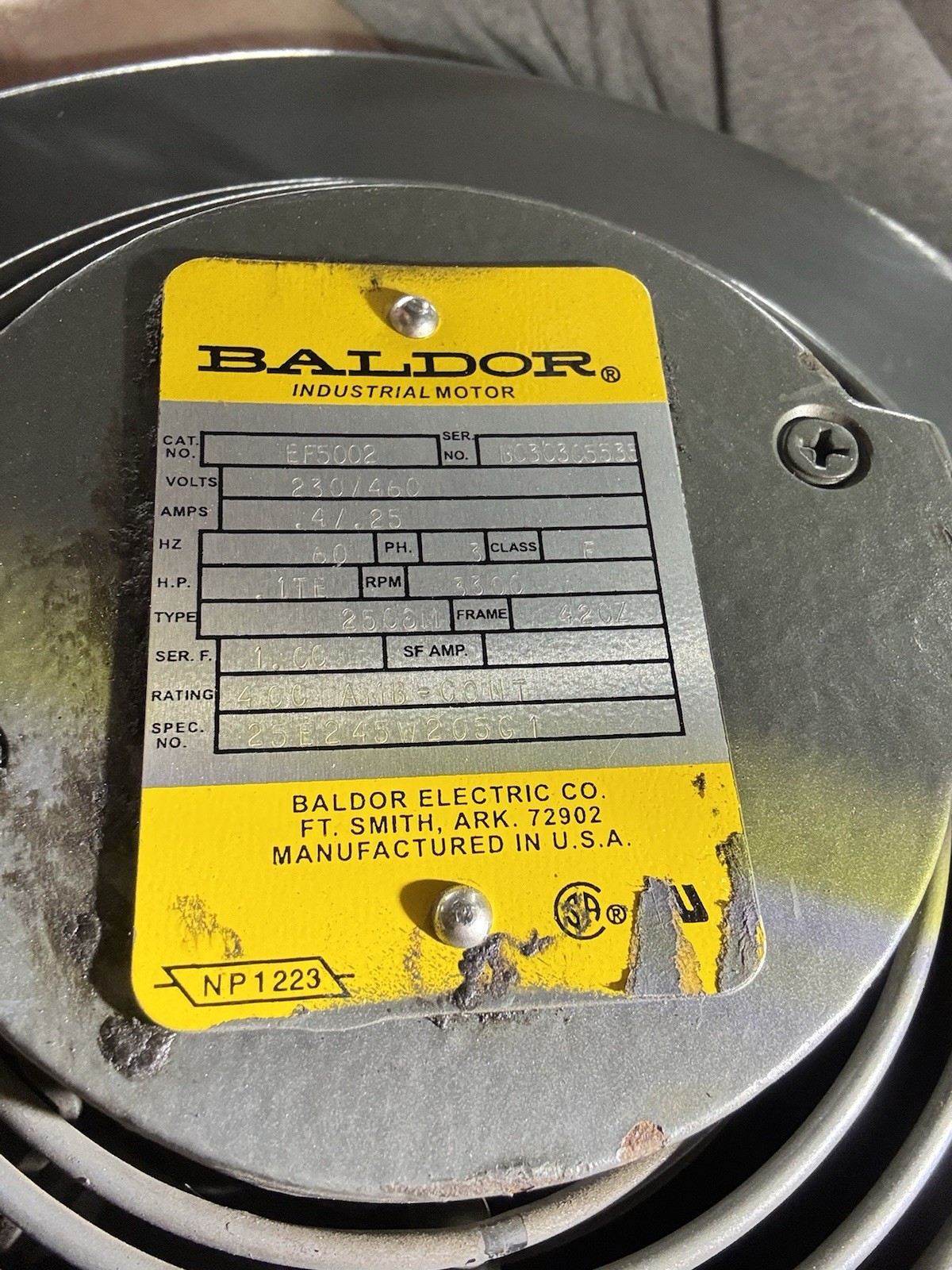BALDOR,ZDM4104T,VECTOR DRIVE MOTOR 30HP 1780RPM 286TC 3PH 230/460V