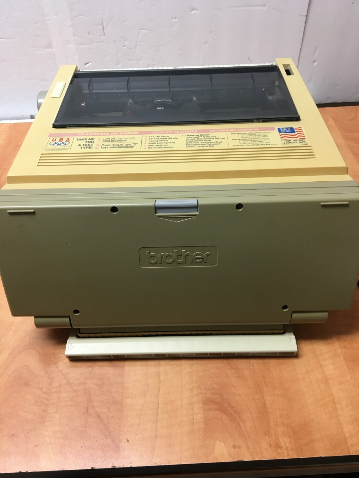 Vintage Brother Word Processor WP-2200 Partially Tested See Video