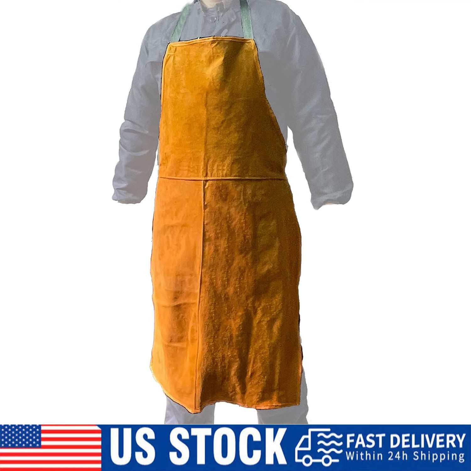 Leather Welding Welder Apron Blacksmith Mechanic Protective Working Gear Brown