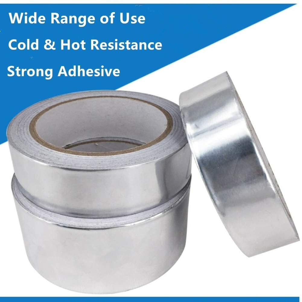 2in x 165FT Aluminum Foil Tape Heat Resistant Waterproof Insulation Home Repair