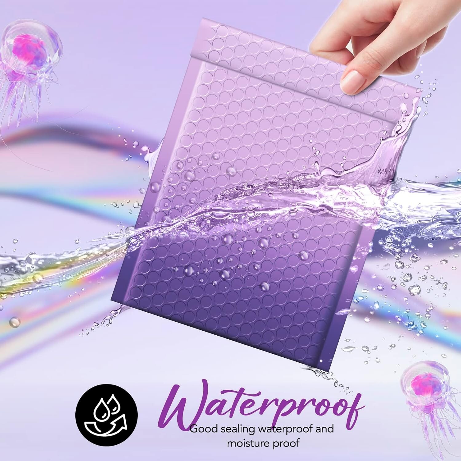 Cute Design Poly Bubble Mailers Padded Envelopes Bubble Envelopes Gradient Color