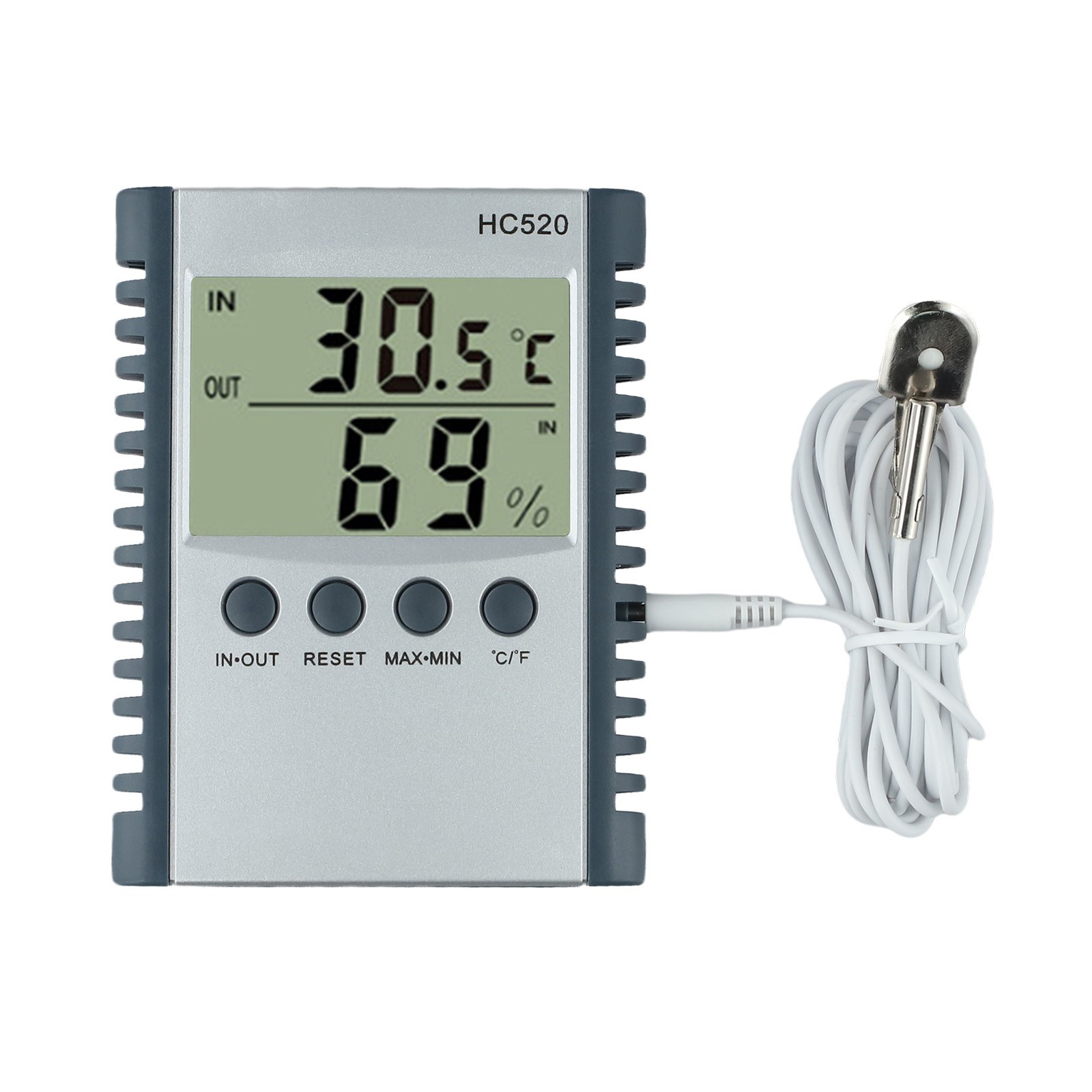 Contemporary Design Temperature and Humidity Meter for Indoor and Outdoor Use