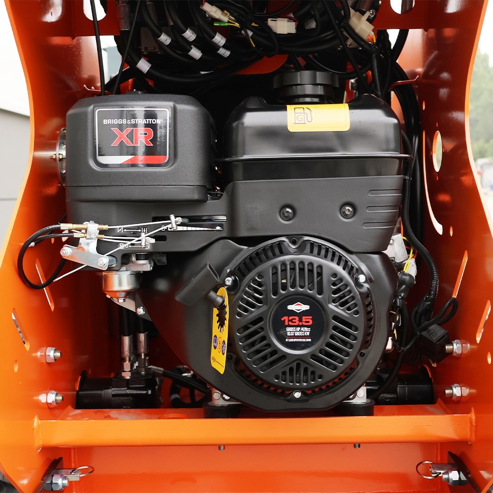 24HP Mini Skid Steer Tracked Loader 3-Pumps 2-Cylinder Gas Engine +3 Attachments