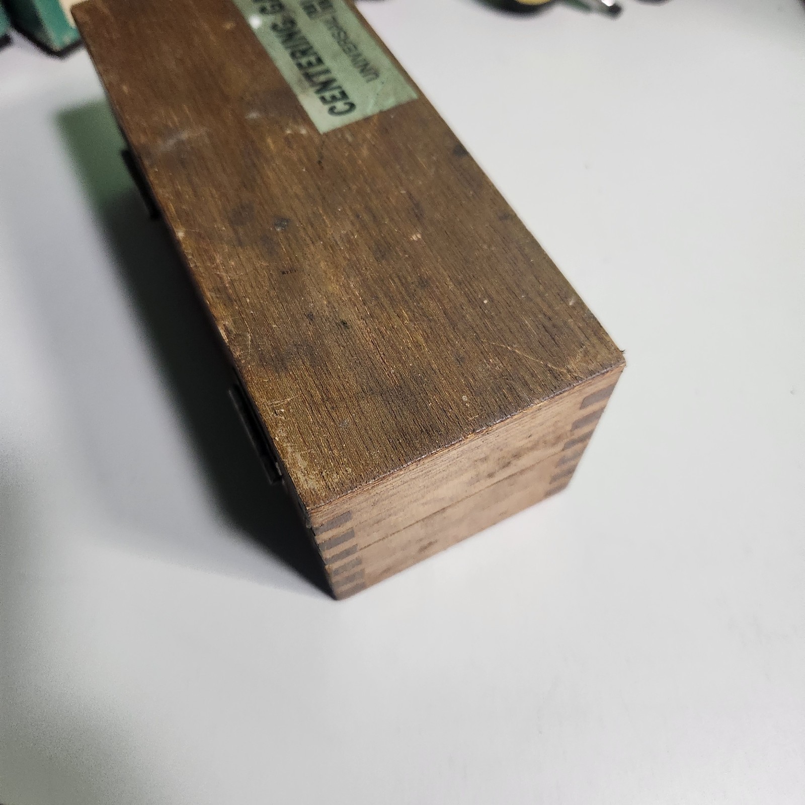 Universal Houdaille Centering Gauge Machinist Tool w/ Wooden Case
