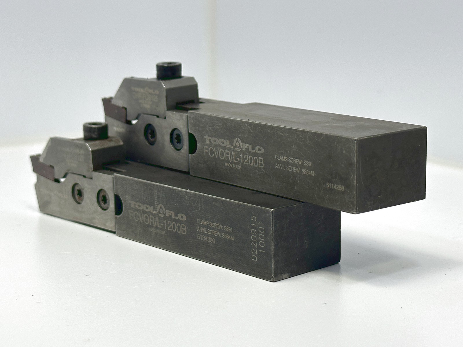 TOOL-FLO FCVOR/L-1200B | Indexable Lathe Holders | 3/4″ x 1″ Shank USED 2pcs