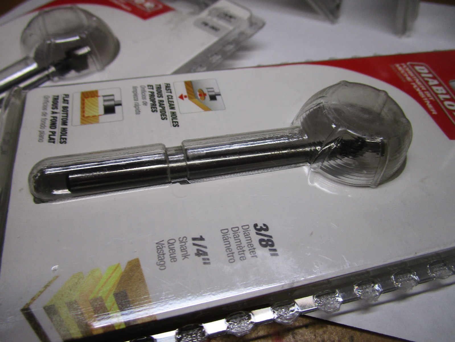 DIABLO Forstner Bit for Wood, 3/8 in dia Mfr # FB-002 QTY 2