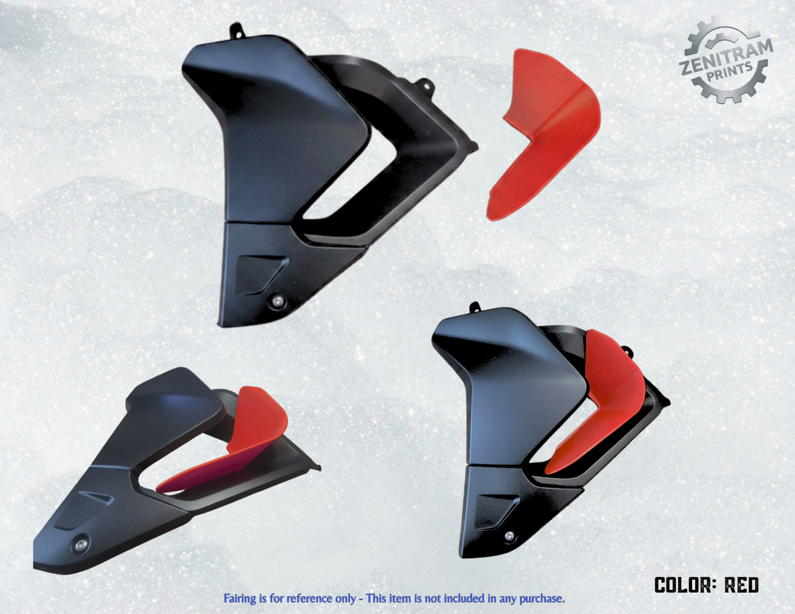 Stripe Series Clip-On Air Deflectors/Heat Shield for 850/900 models(2020–2025)