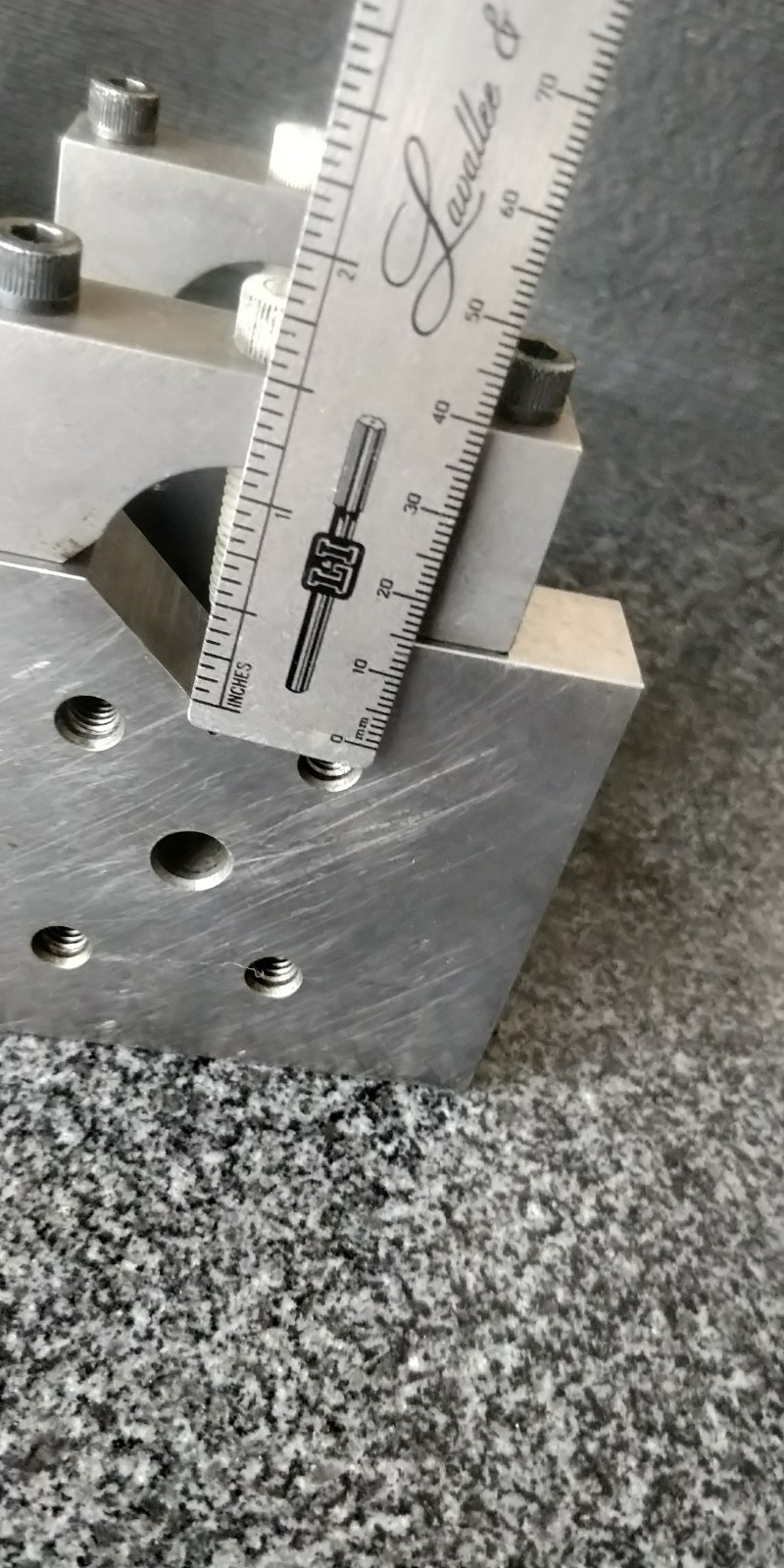 HERMANN SCHMIDT MCV CUBE ~ Master reference 3″ x 3-1/4″ x 3-3/4″ V block