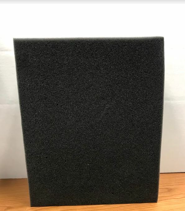 2 Firm High Density Charcoal Foam Blocks for Packing Shipping 12″ x 9.5″ x 4.5″