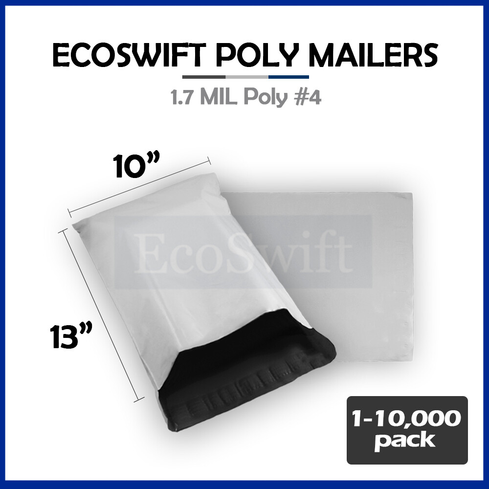 1-10000 10 x 13 “EcoSwift” Poly Mailers Envelopes Plastic Shipping Bags 1.70 MIL