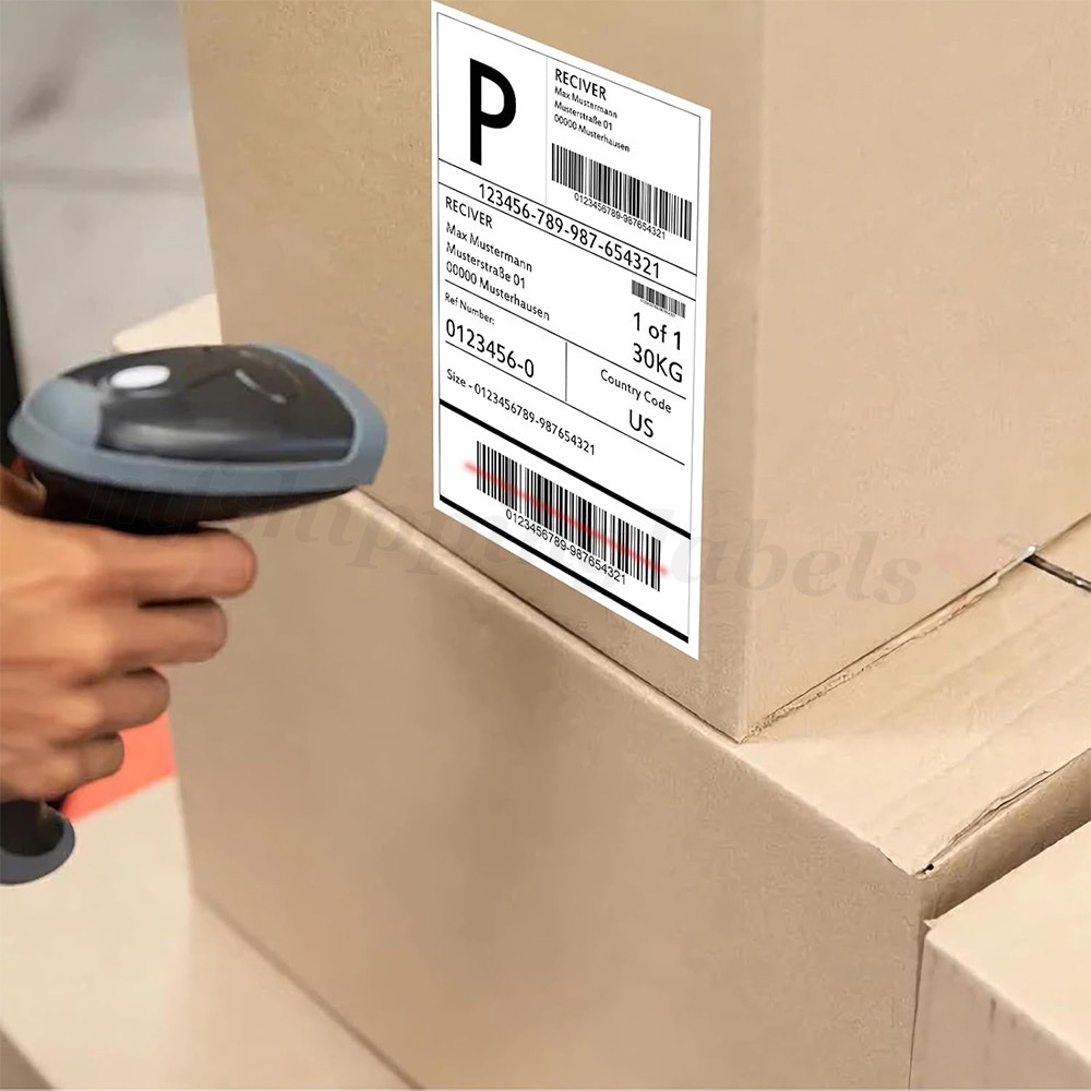 8.5×5.5 Half Sheet Shipping Labels Self Adhesive Sticker Laser & Inkjet Printers