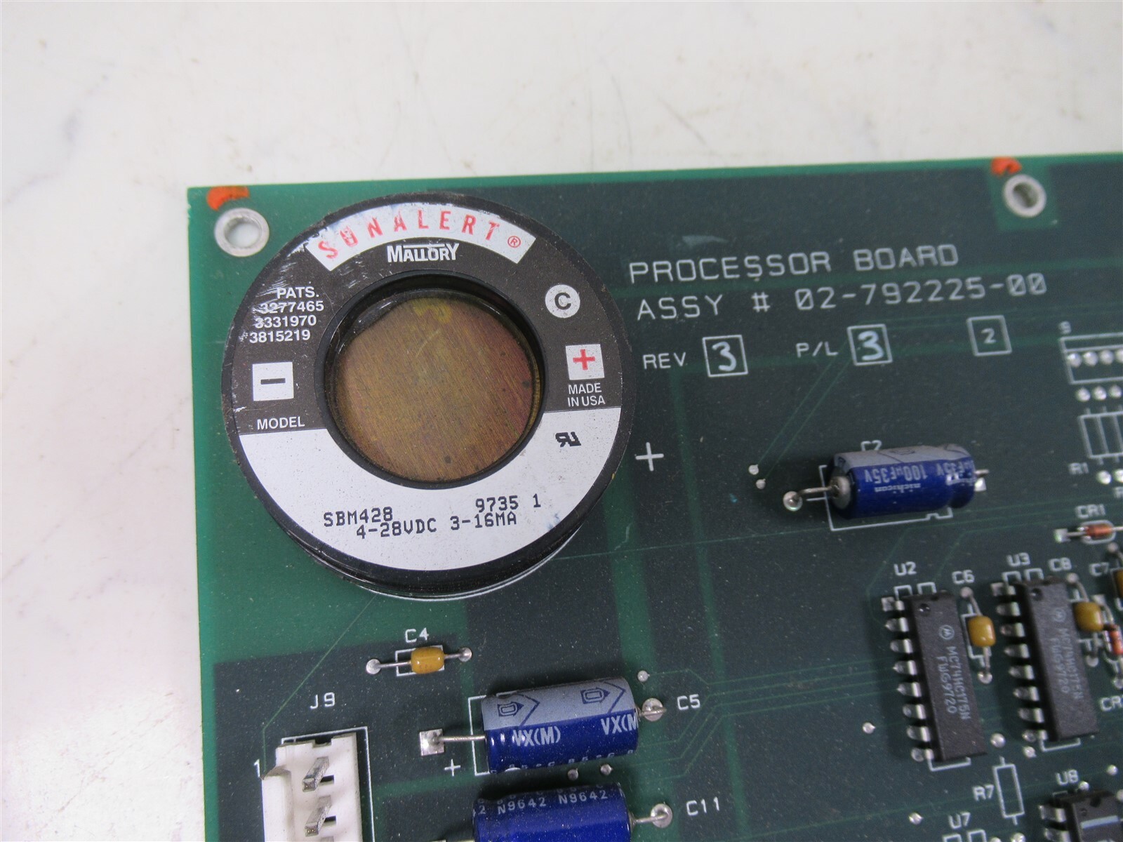 Liebert Processor Board 02-792225-00 Rev 3 Circuit Board Emerson PCB